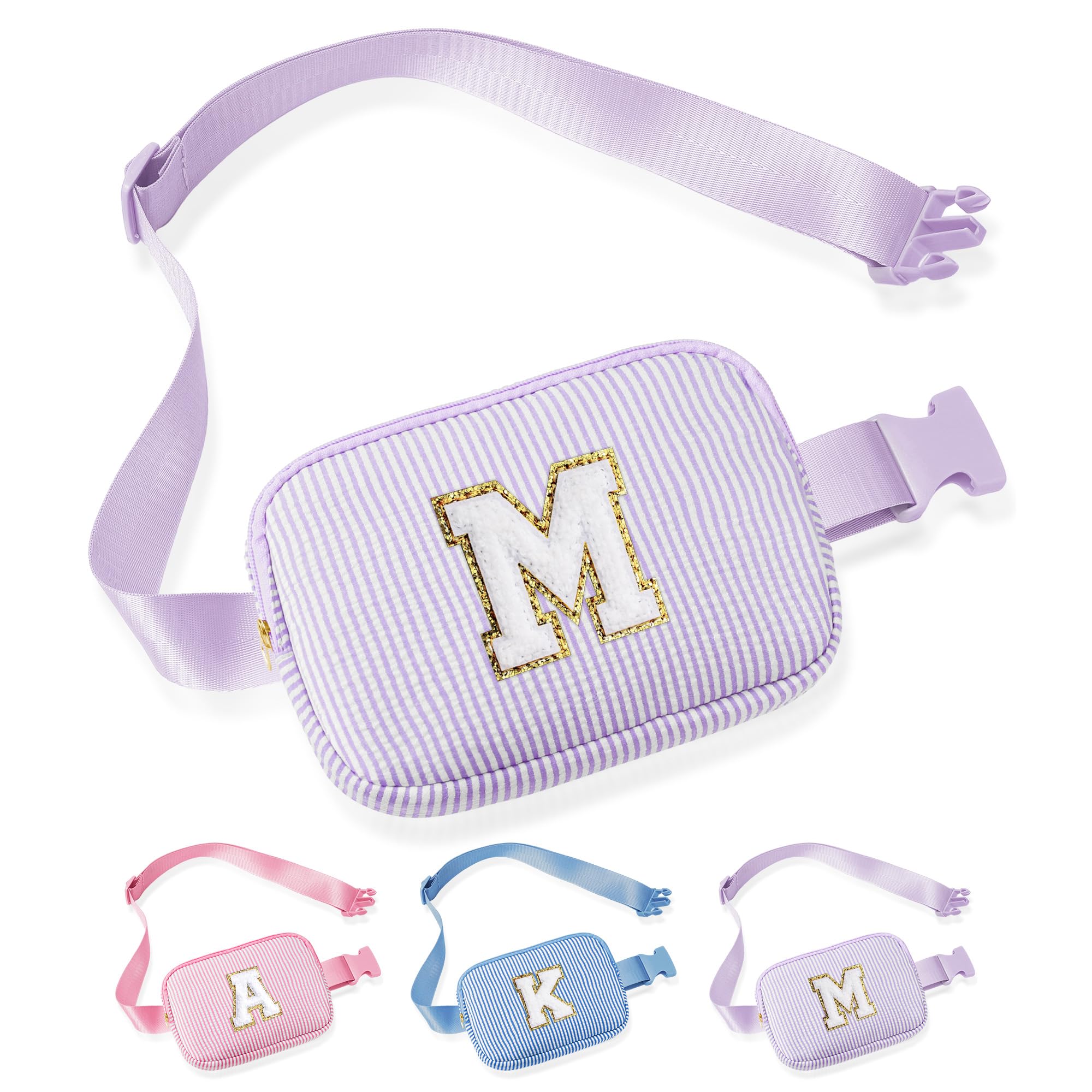 Foto 2 pulgar | Bandolera Yoolife Con Inicial Personalizada Morada Para Niñas - Venta Internacional.