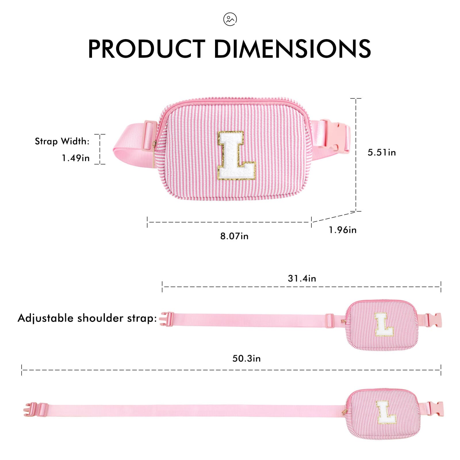Foto 4 pulgar | Bandolera Yoolife Con Inicial Personalizada Morada Para Niñas - Venta Internacional.