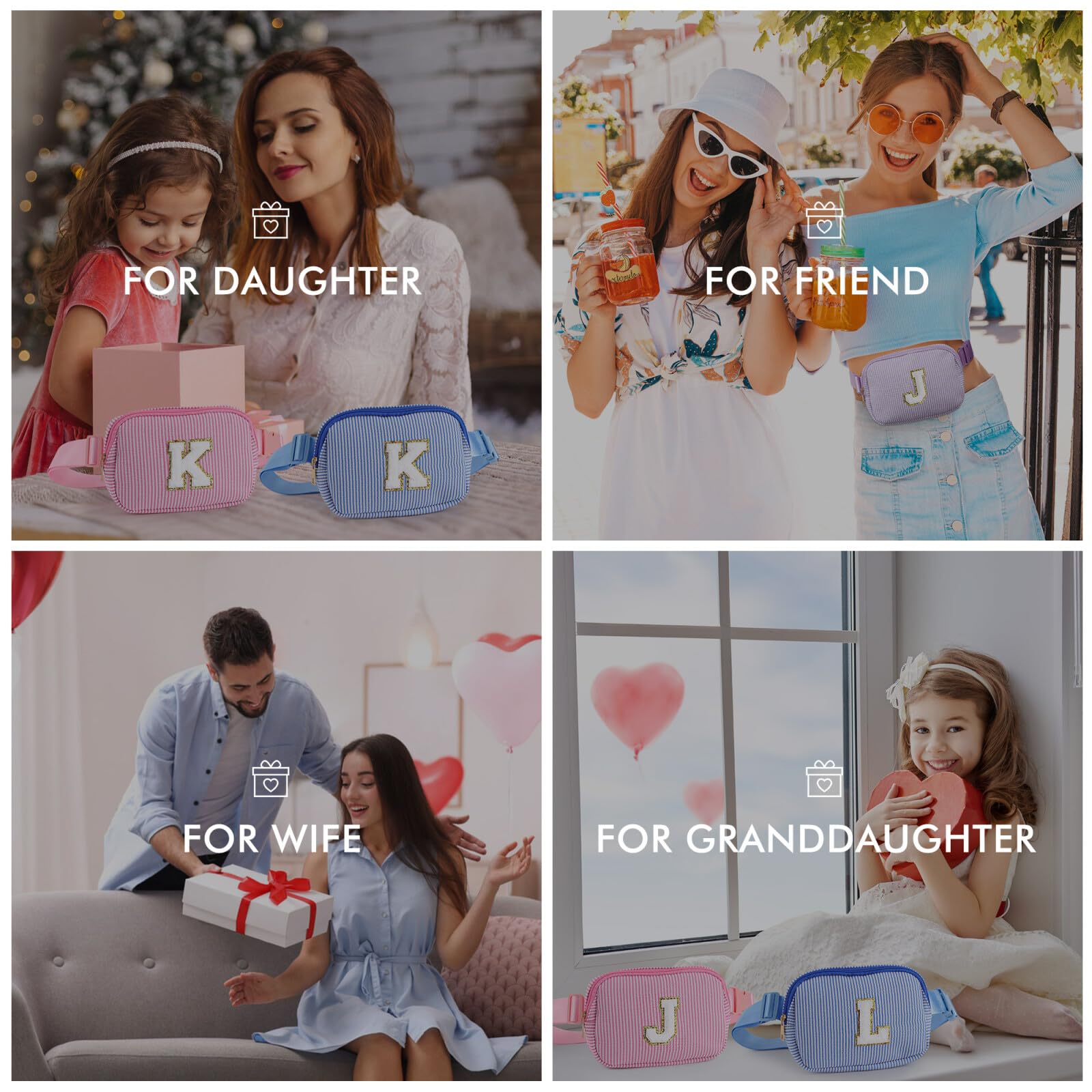 Foto 6 | Bandolera Yoolife Con Inicial Personalizada Morada Para Niñas - Venta Internacional.