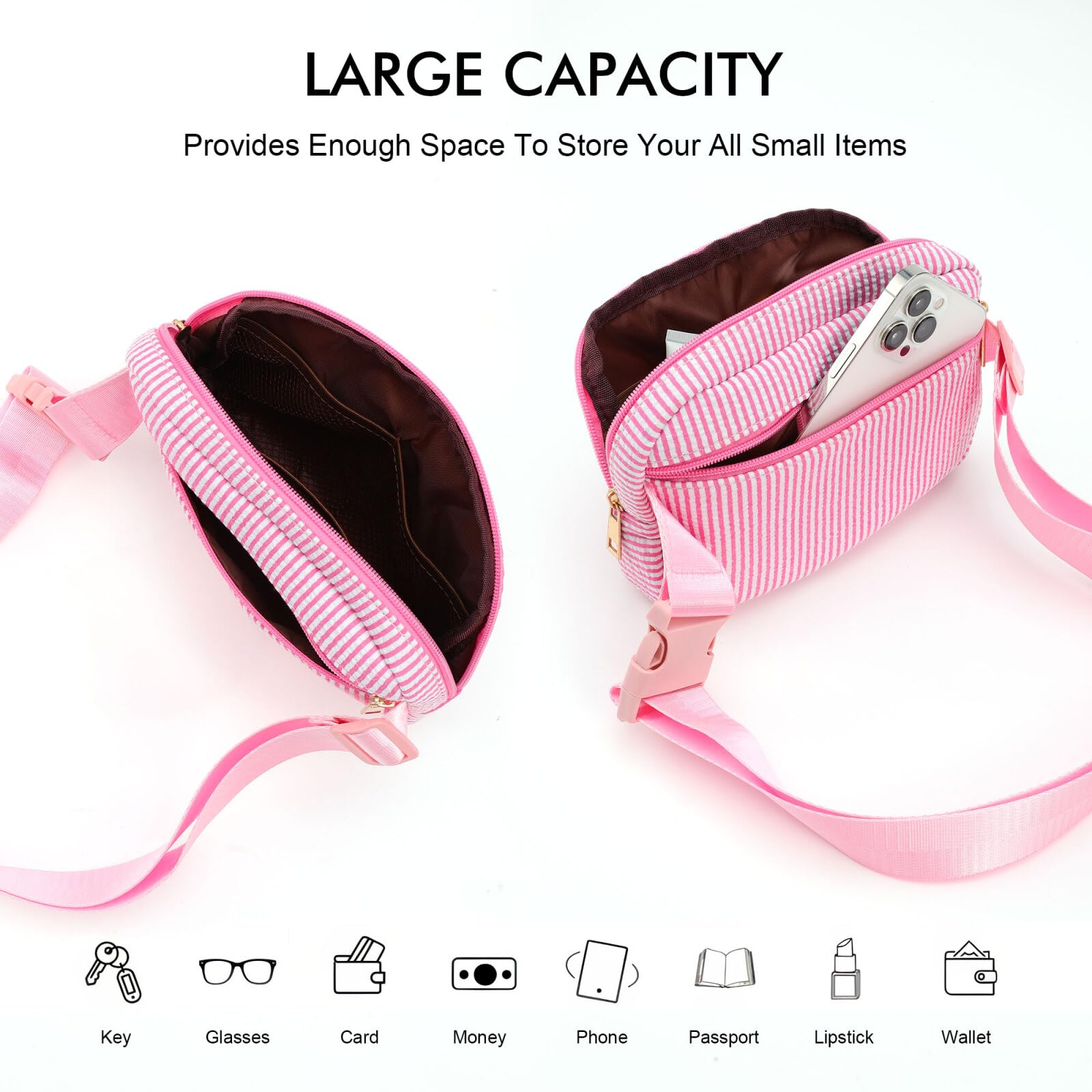 Foto 7 | Bandolera Yoolife Con Inicial Personalizada Morada Para Niñas - Venta Internacional.