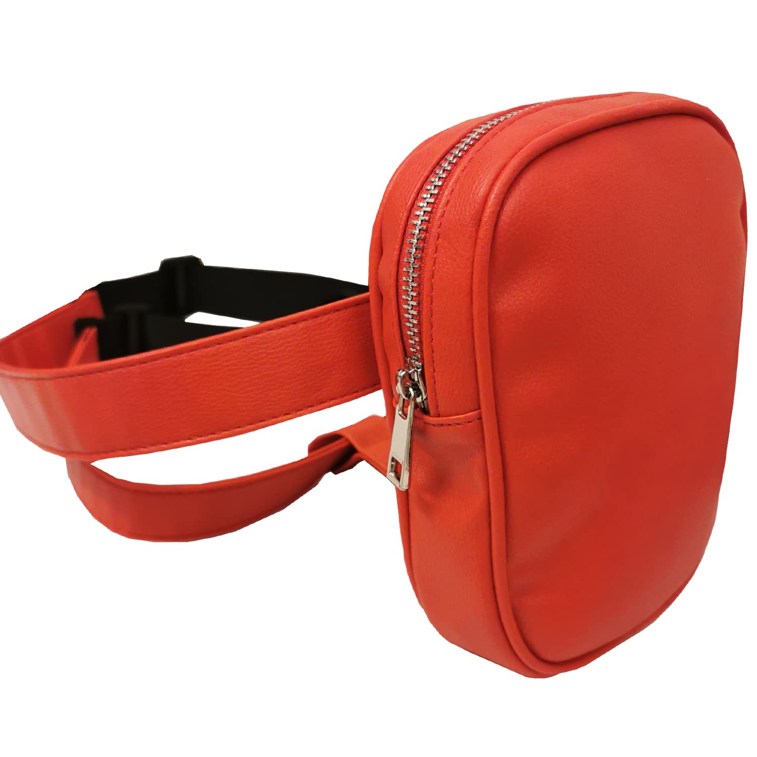 Foto 4 pulgar | Riñonera Larswon De Piel Sintética Roja Para Mujer - Venta Internacional.