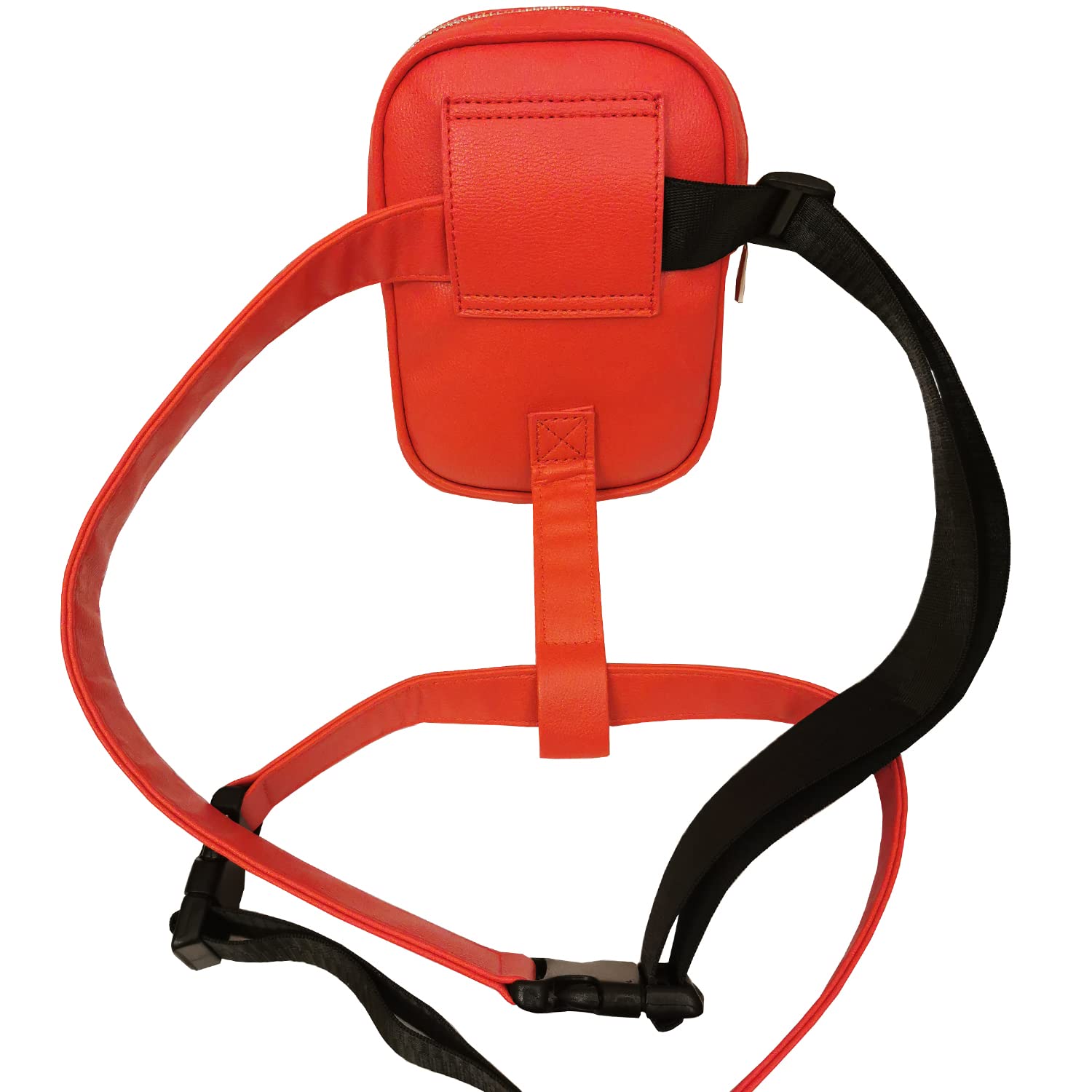 Foto 5 pulgar | Riñonera Larswon De Piel Sintética Roja Para Mujer - Venta Internacional.