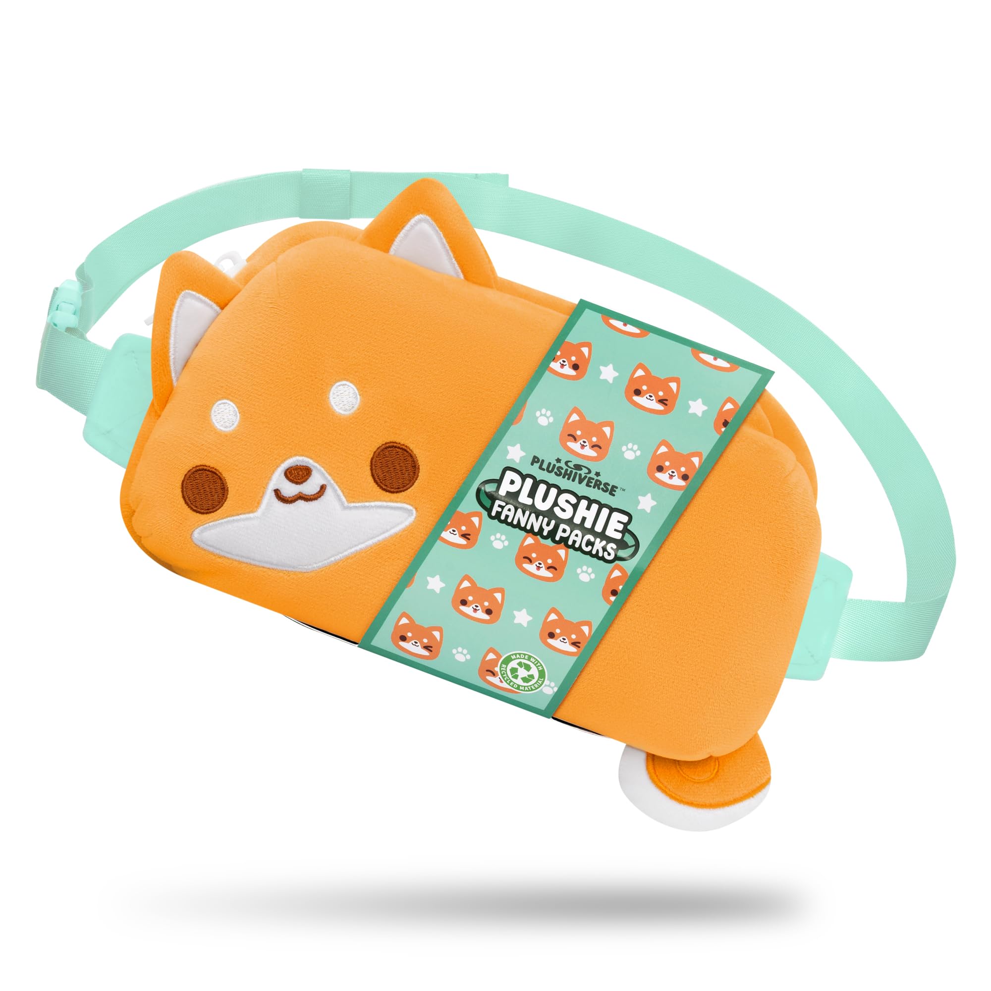 Foto 1 | Riñonera De Peluche Teeturtle Plushiverse Orange Shiba Inu - Venta Internacional.