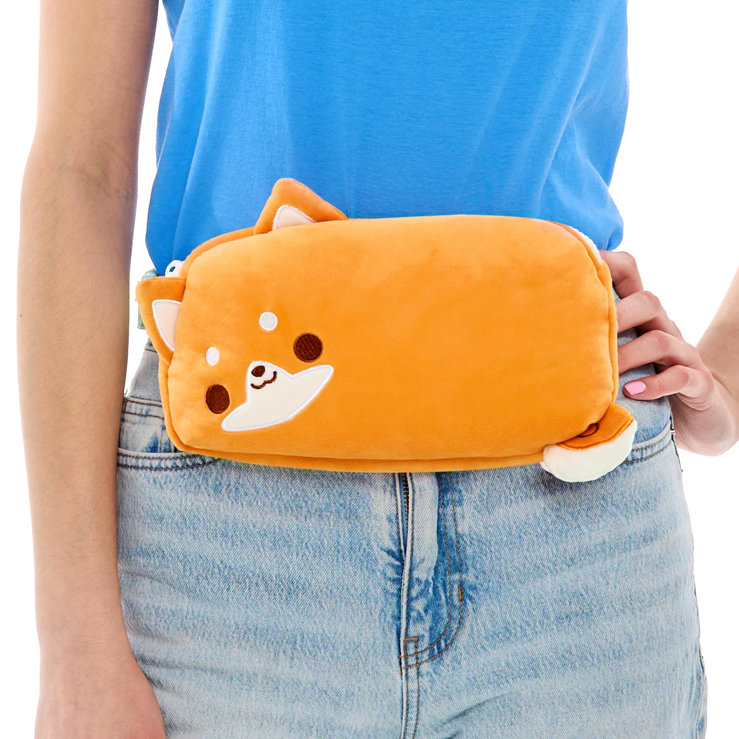 Foto 4 pulgar | Riñonera De Peluche Teeturtle Plushiverse Orange Shiba Inu - Venta Internacional.