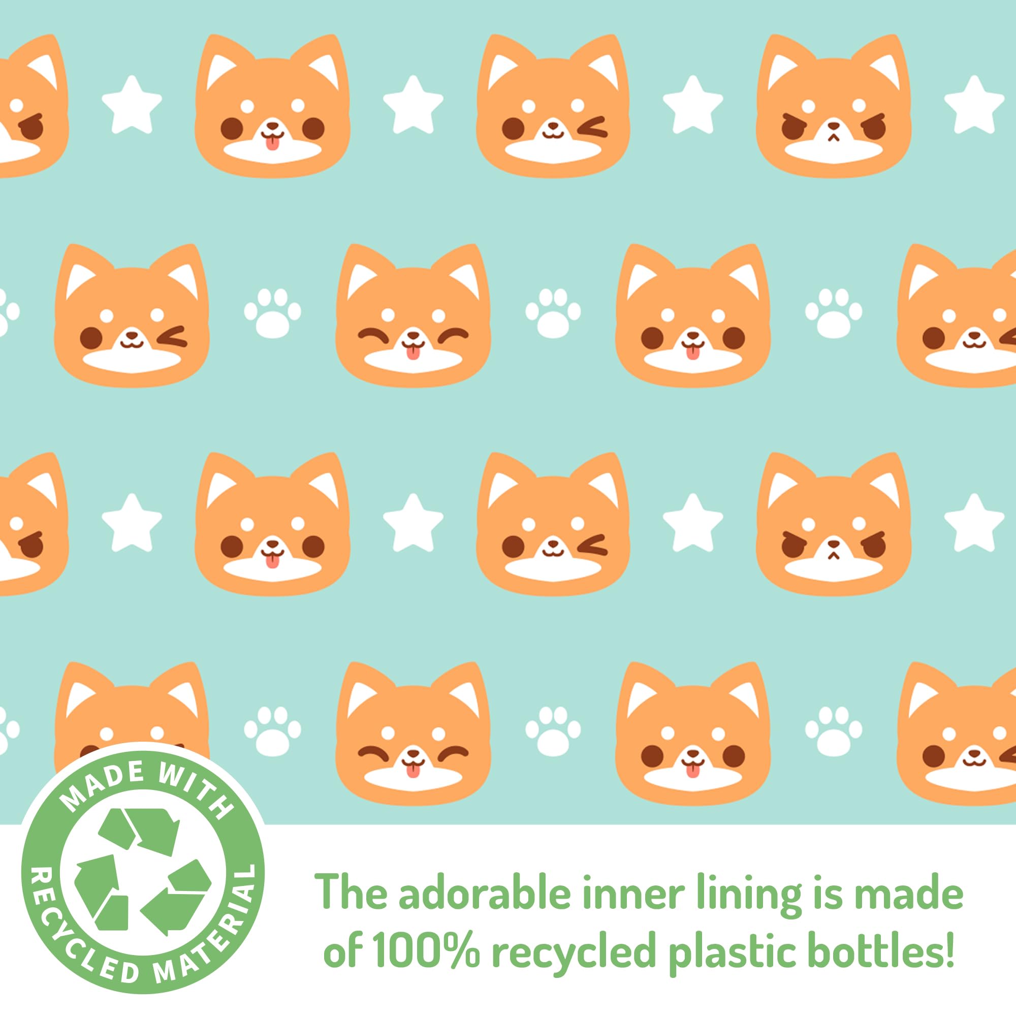 Foto 5 | Riñonera De Peluche Teeturtle Plushiverse Orange Shiba Inu - Venta Internacional.