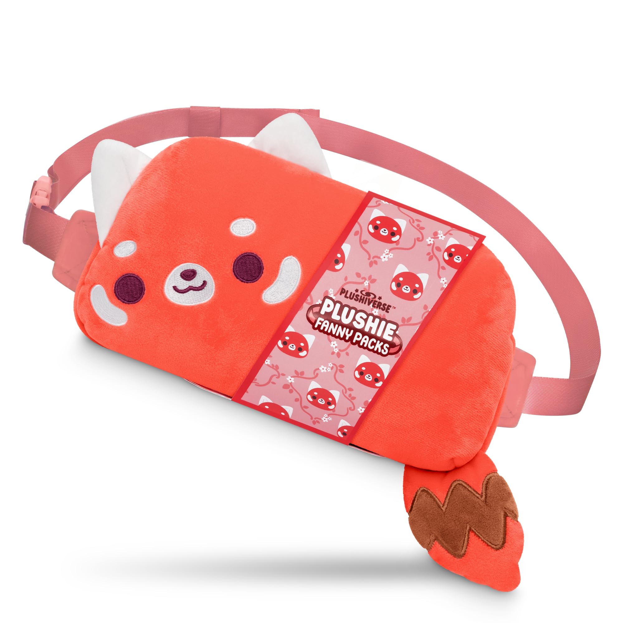 Foto 1 | Riñonera De Peluche Teeturtle Plushiverse Red Panda Kawaii - Venta Internacional.