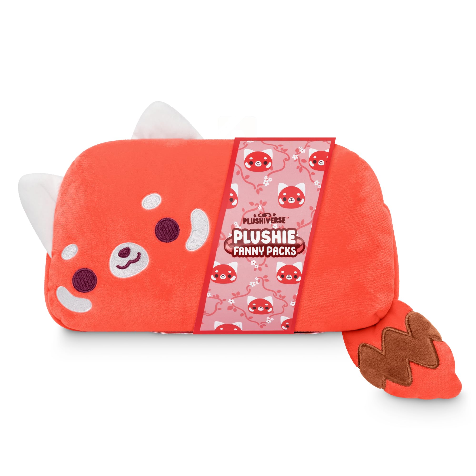 Foto 2 | Riñonera De Peluche Teeturtle Plushiverse Red Panda Kawaii - Venta Internacional.