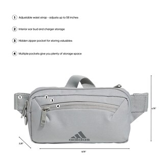 Foto 2 | Riñonera Bandolera Adidas Must Have 2.0 Gris - Venta Internacional.