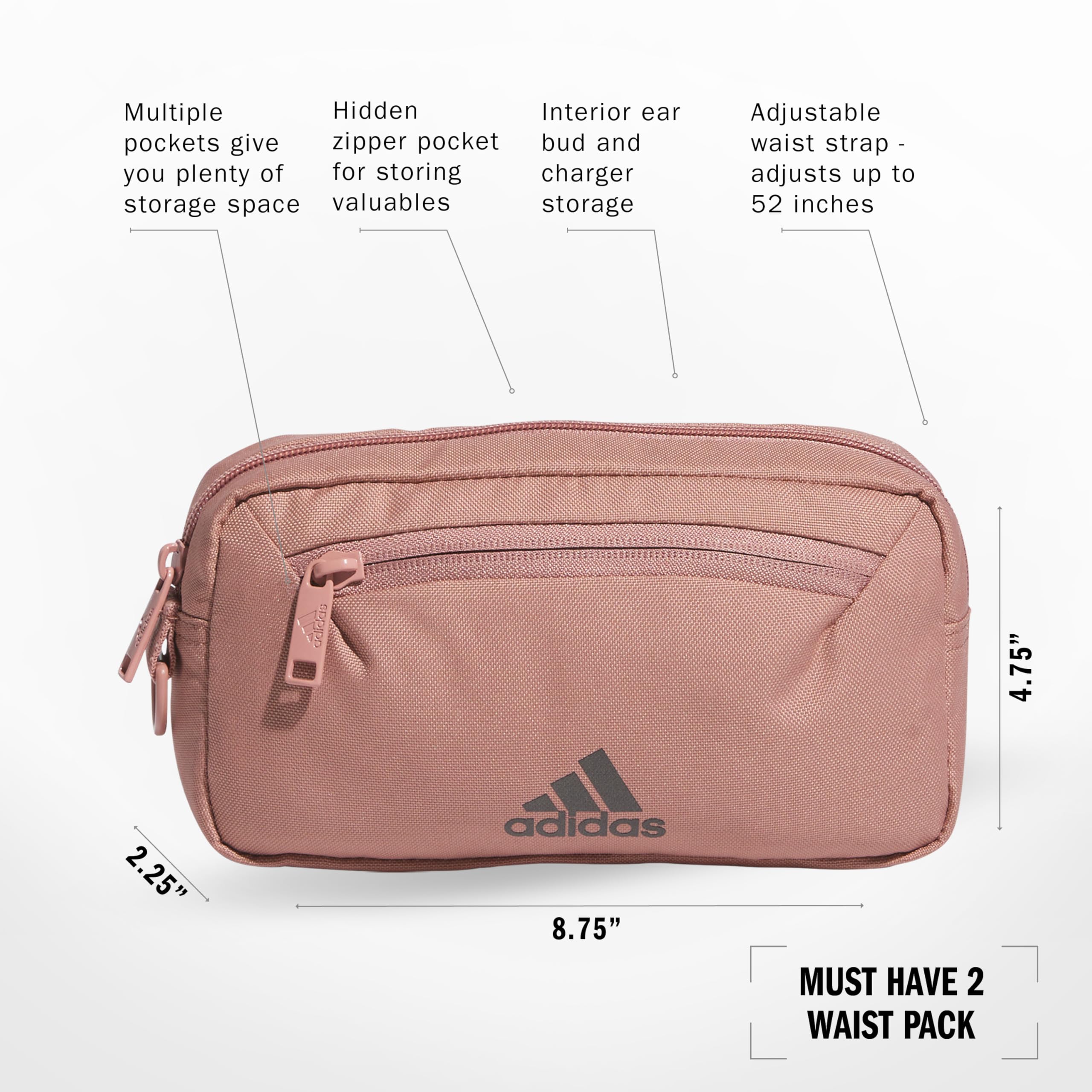 Foto 3 pulgar | Riñonera Bandolera Adidas Must Have 2.0 Warm Clay - Venta Internacional.