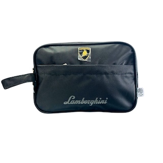 Foto 1 | Bolso Neceser De Mano Para Caballero Bandolera Lamborghini Negra