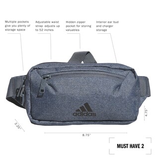 Foto 2 | Riñonera Bandolera Adidas Must Have 2.0 Gris - Venta Internacional.
