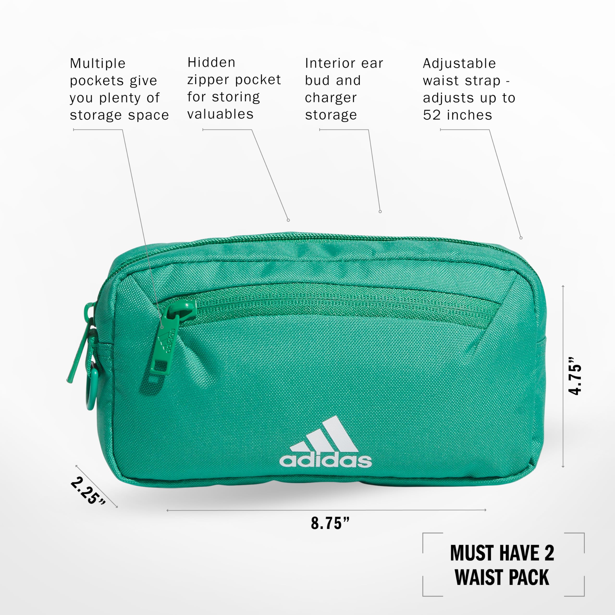 Foto 3 pulgar | Riñonera Bandolera Adidas Must Have 2.0 Verde - Venta Internacional.