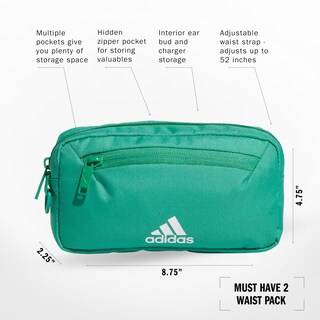 Foto 2 | Riñonera Bandolera Adidas Must Have 2.0 Verde - Venta Internacional.