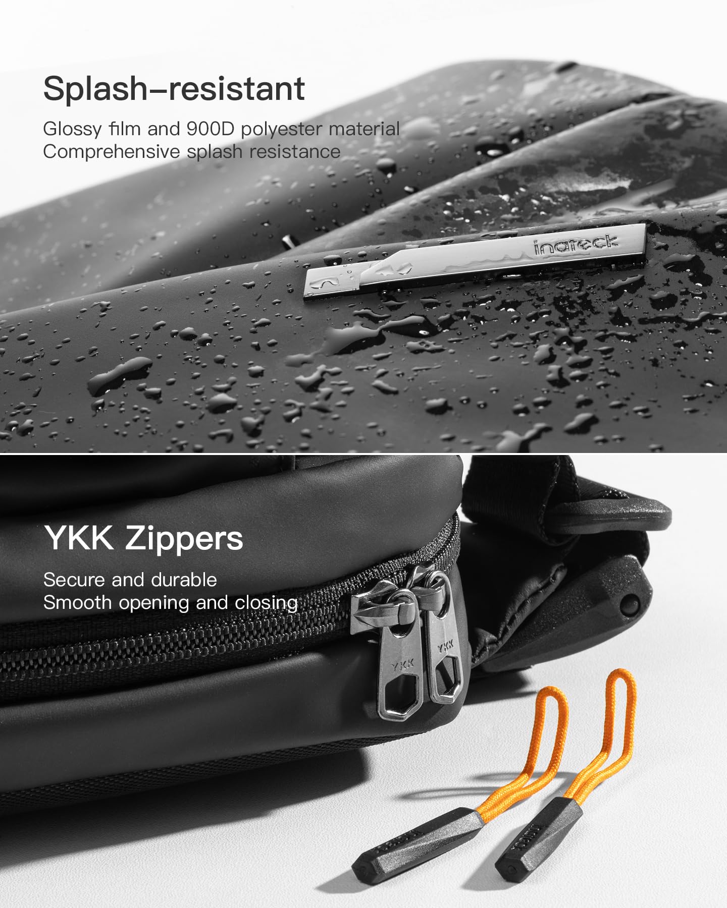 Foto 7 pulgar | Bandolera Inateck Sling Bag X 3l Impermeable Negro - Venta Internacional