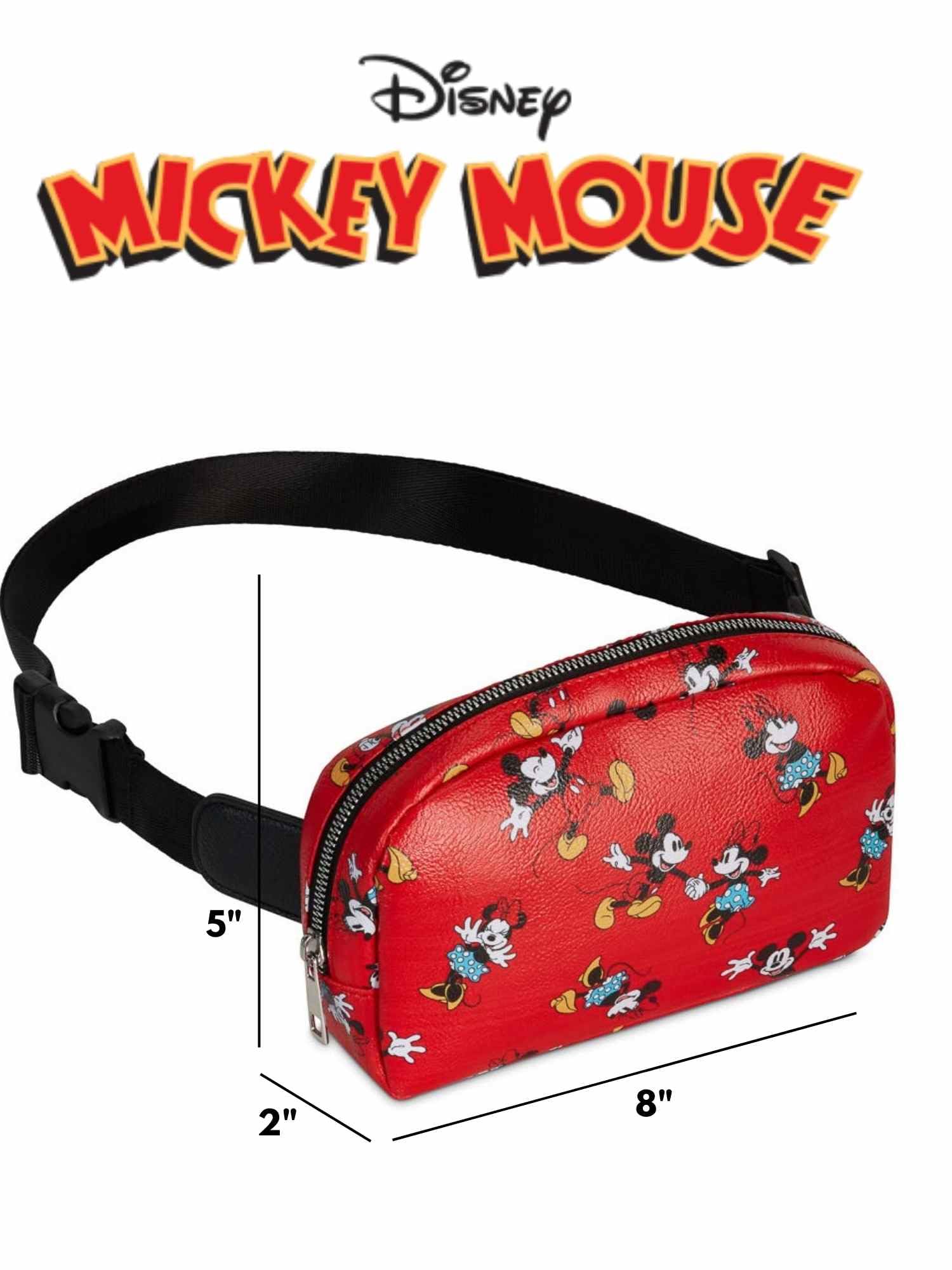 Foto 5 pulgar | Riñonera Disney Mickey Minnie Mouse Roja Para Mujer - Venta Internacional.