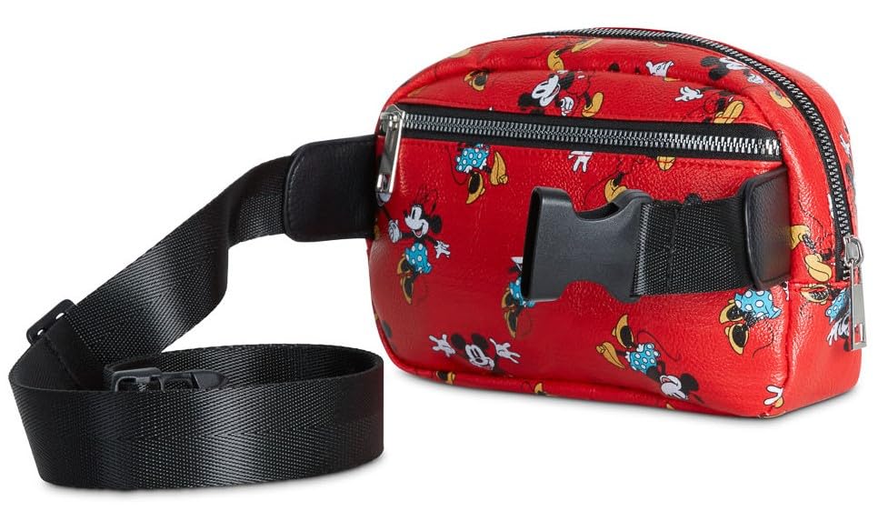 Foto 6 pulgar | Riñonera Disney Mickey Minnie Mouse Roja Para Mujer - Venta Internacional.