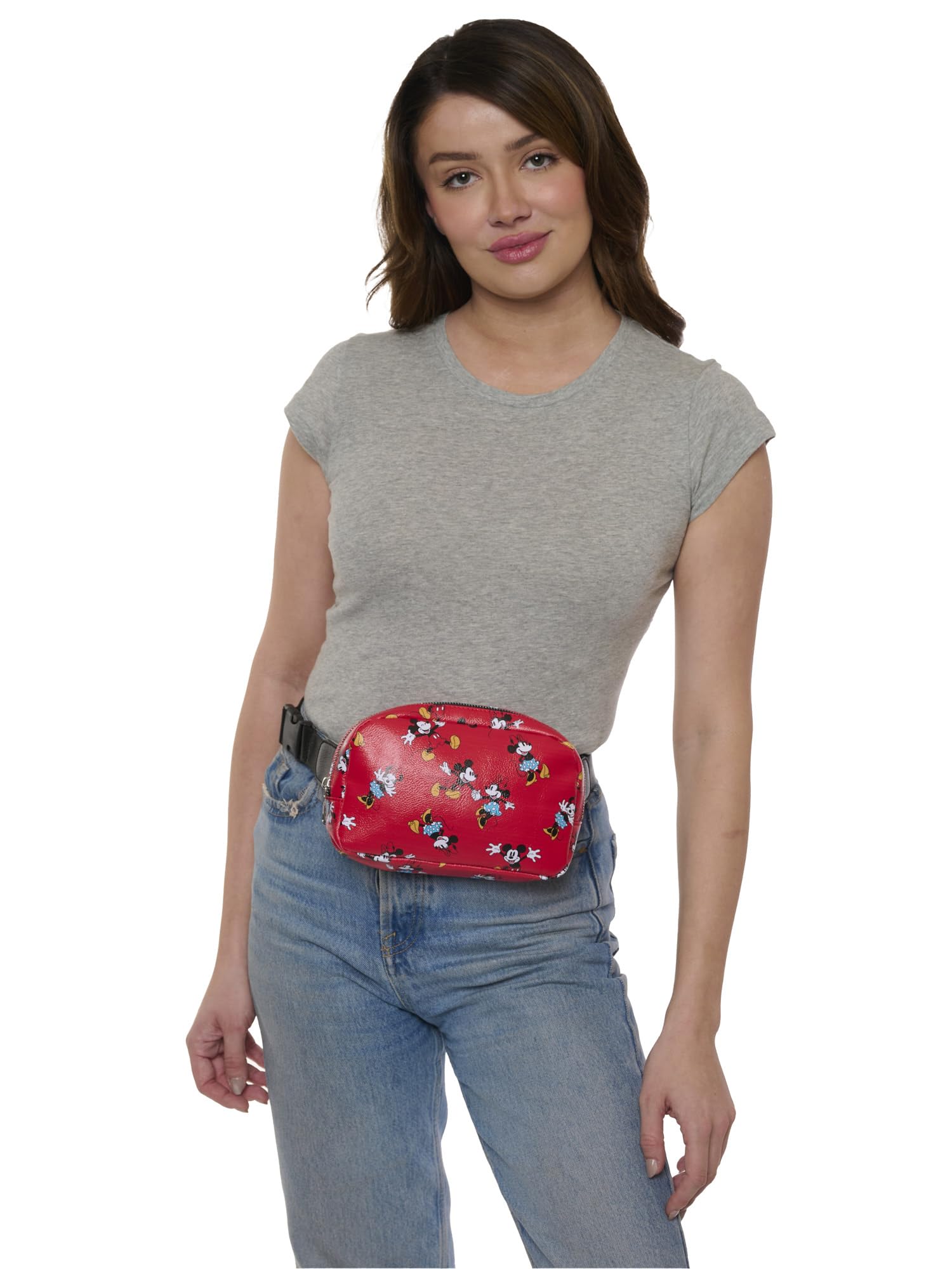 Foto 8 pulgar | Riñonera Disney Mickey Minnie Mouse Roja Para Mujer - Venta Internacional.