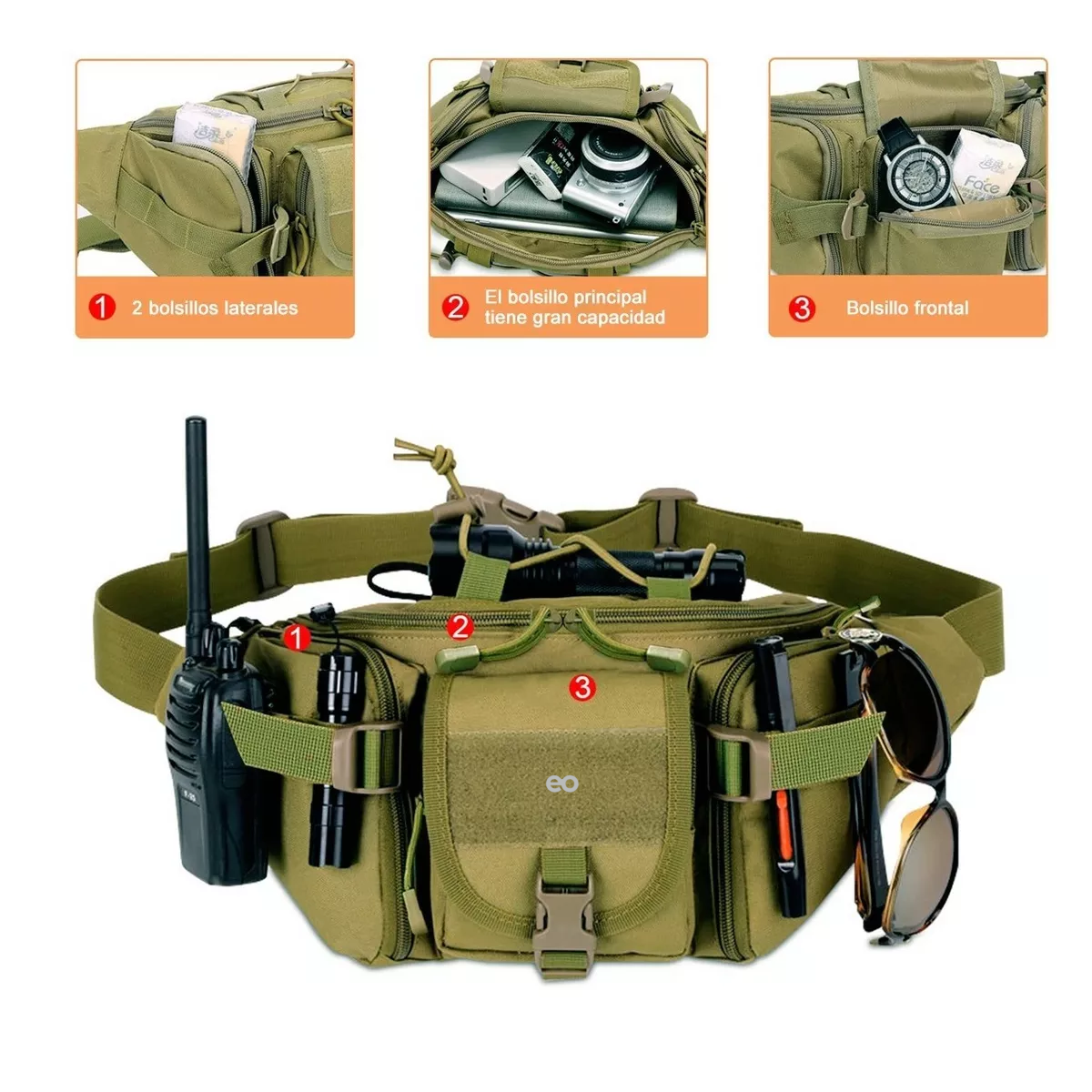 Foto 3 | Cangurera Impermeable Riñonera Deportiva Eo Safe Imports Esi-10127-1 Verde