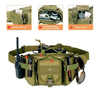 Foto 3 | Cangurera Impermeable Riñonera Deportiva Eo Safe Imports Esi-10127-1 Verde
