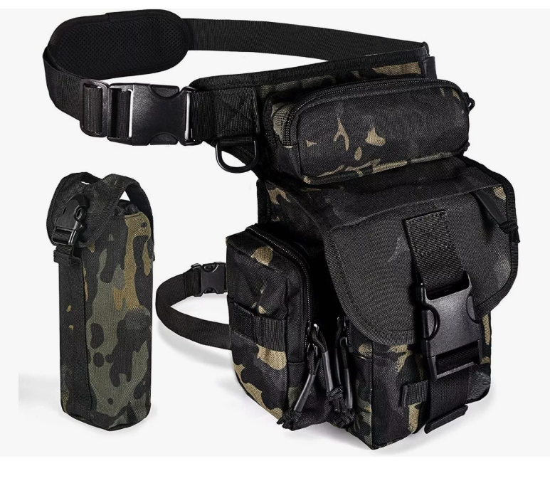 Bandolera Mochila Xtellar Piernera Táctico Militar Multiuso Campismo Modelo Camouflage