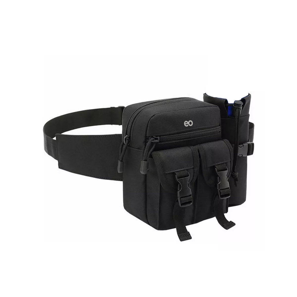 Riñonera Deportiva Impermeable Para Hombres Canguro Táctico Eo Safe Imports Esi-11064-1 Negro