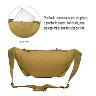 Foto 5 | Cangurera Tactica Militar Impermeable Riñonera Deportiva Eo Safe Imports Esi-10126-1 Marro