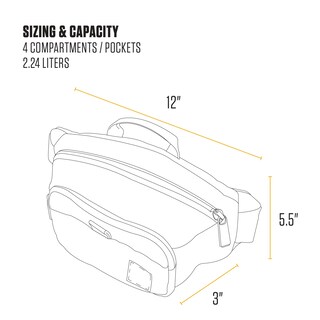 Foto 5 | Hip Pack Carhartt, Cintura Ajustable, Resistente Al Agua, Color Negro - Venta Internacional.