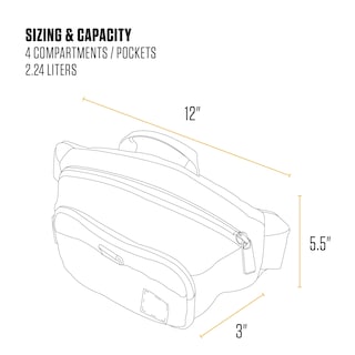 Foto 2 | Hip Pack Carhartt, Cintura Ajustable, Resistente Al Agua, Color Marrón - Venta Internacional.