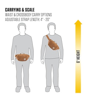 Foto 4 | Hip Pack Carhartt, Cintura Ajustable, Resistente Al Agua, Color Marrón - Venta Internacional.