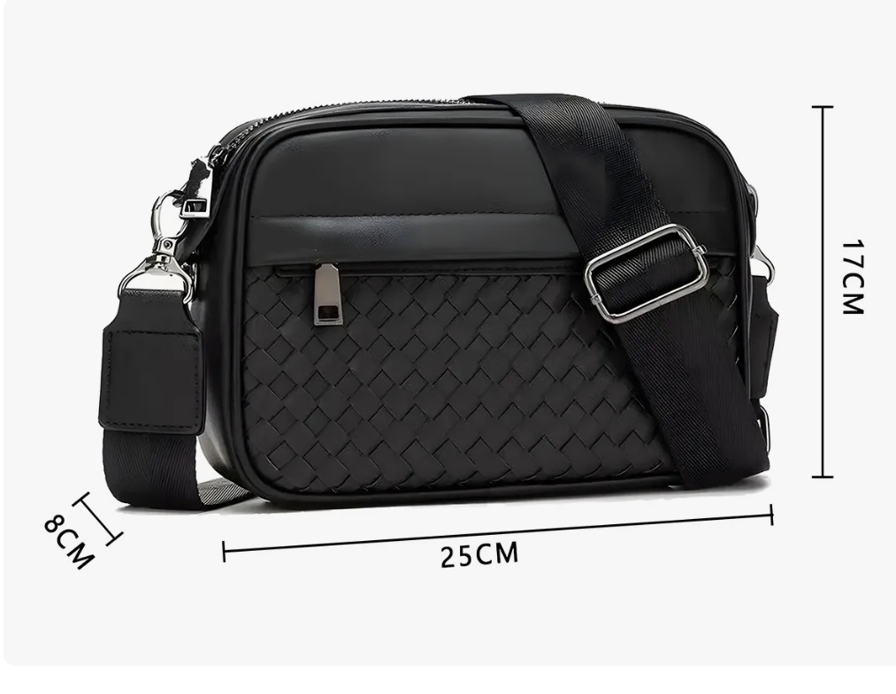 Foto 4 pulgar | Bolso Xtellar Bandolera Para Hombre De Cuero Crossbody Maletín Mode