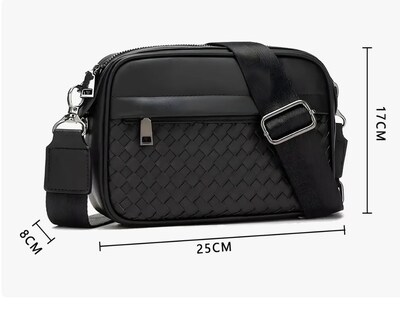 Foto 3 | Bolso Xtellar Bandolera Para Hombre De Cuero Crossbody Maletín Mode
