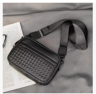 Foto 5 | Bolso Xtellar Bandolera Para Hombre De Cuero Crossbody Maletín Mode