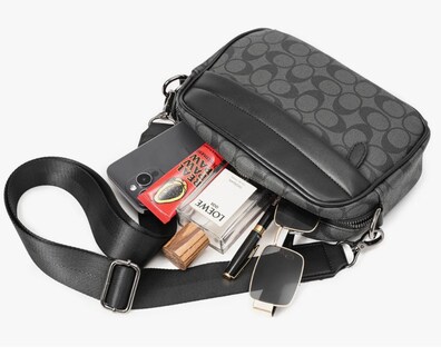 Foto 2 | Bolso Xtellar Crossbody Hombre Bandolera De Cuero Para Lujo Moderno