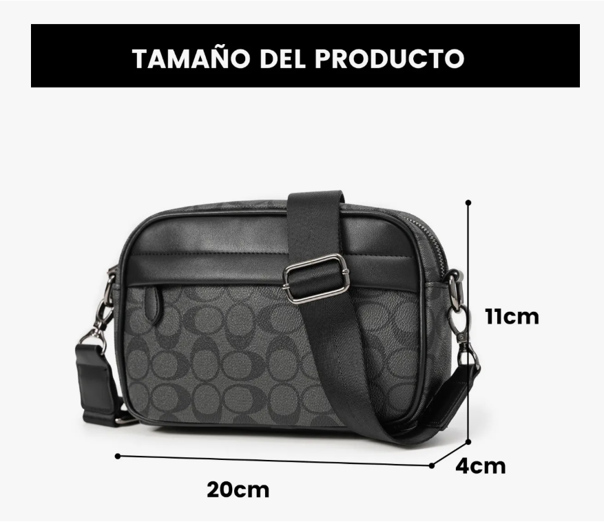 Foto 4 pulgar | Bolso Xtellar Crossbody Hombre Bandolera De Cuero Para Lujo Moderno