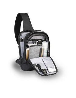 Foto 3 | Mochila Cruzada Urbana Marca Mark Ryden Modelo 7918 Color Negro Repelente Al Agua