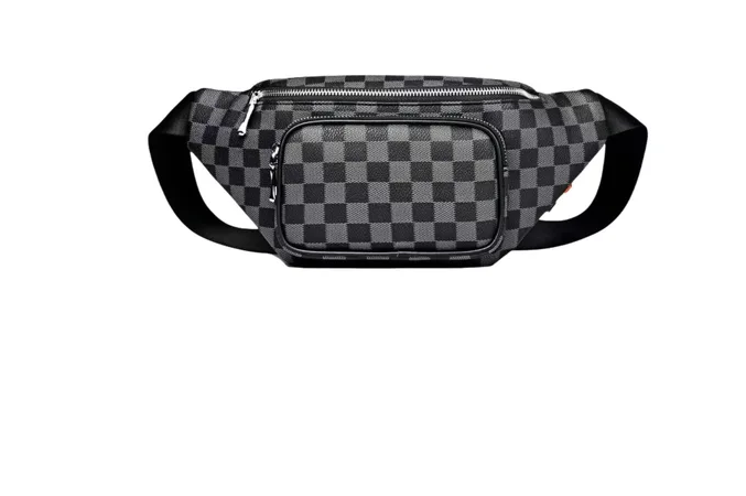 Foto 4 pulgar | Riñonera Xtellar A Cuadros Impermeable, Crossbody Unisex De Piel Color Negro Diseño De La Tela Tartan