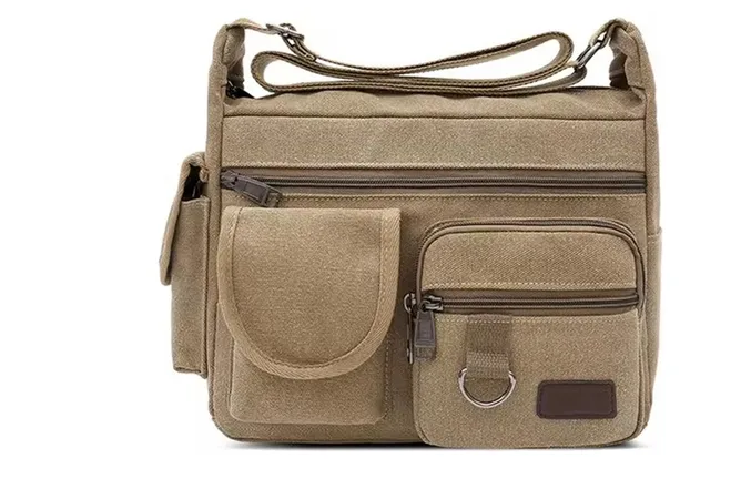 Bolsos Xtellar Bandolera De Lona Para Hombre, Bandolera