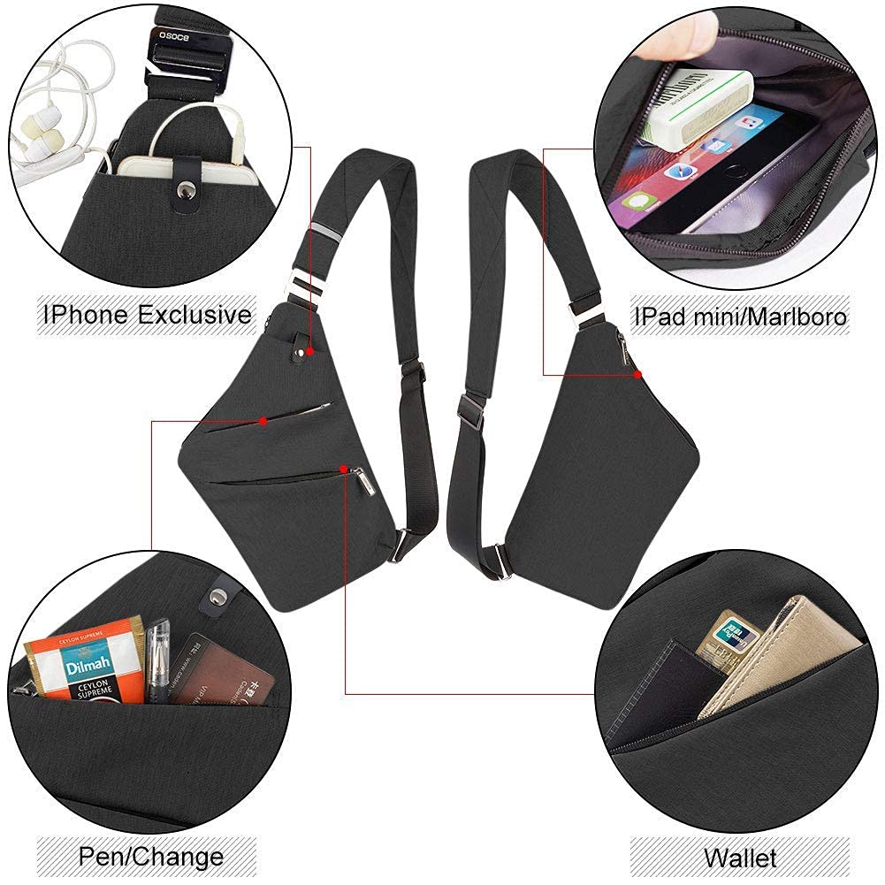 Foto 4 pulgar | Mochila De Hombro Osoce, Antirrobo, Impermeable, Unisex - Venta Internacional.