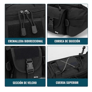 Foto 3 | Cangurera Táctica Militar Impermeable Riñonera Deportiva Belug, Negro