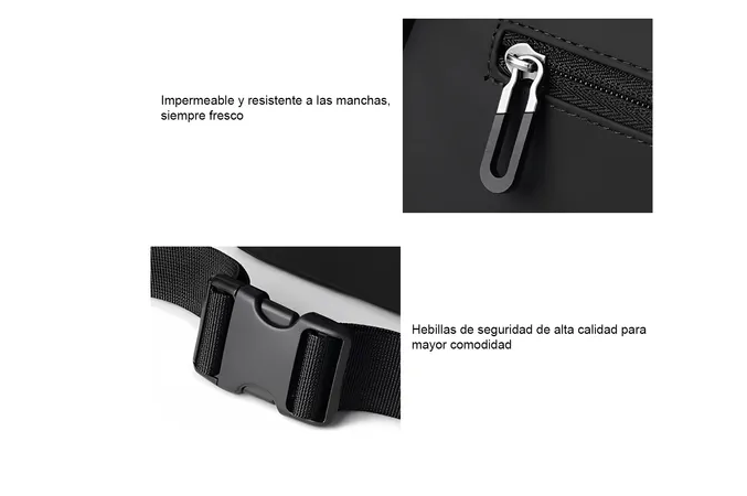 Foto 2 | Xtellar Riñonera De Viaje Impermeable Para Hombre De Diseño Italiano