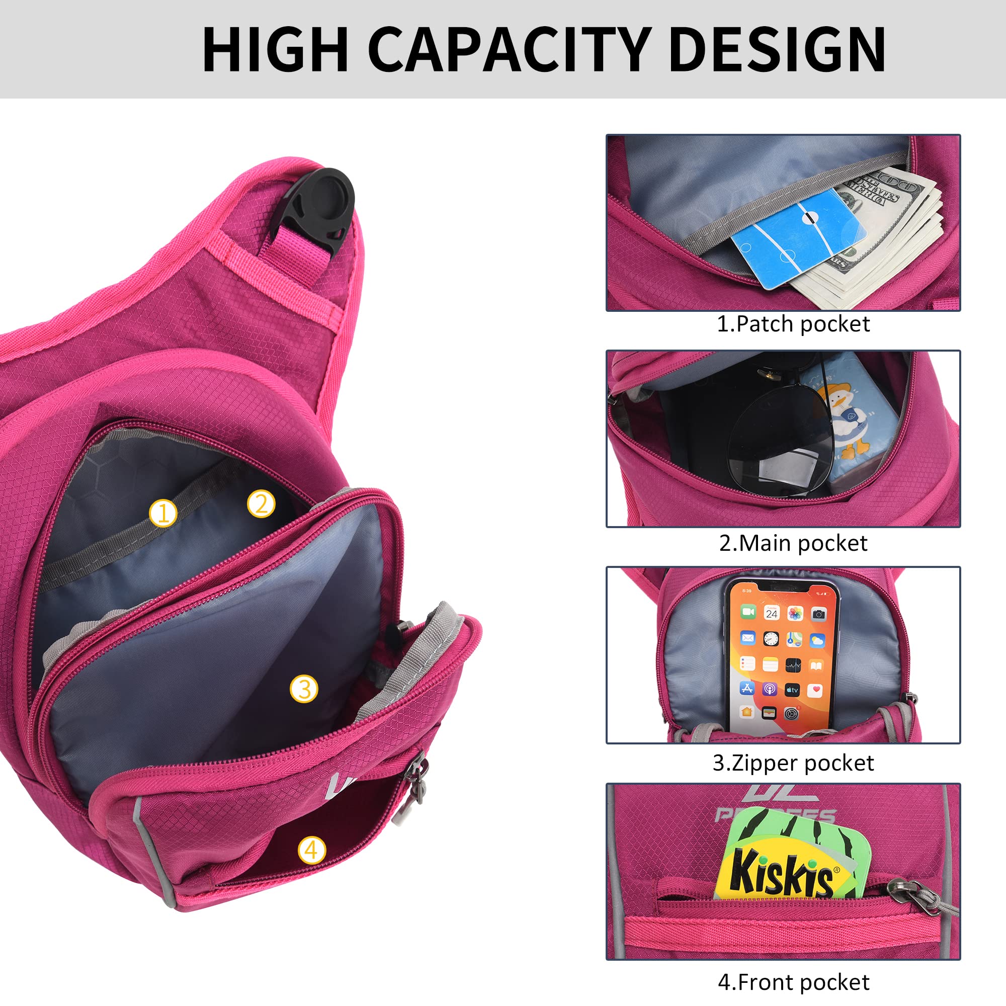 Foto 5 pulgar | Bolso De Pierna De Nailon Impermeable Para Hombre Y Mujer - Venta Internacional.