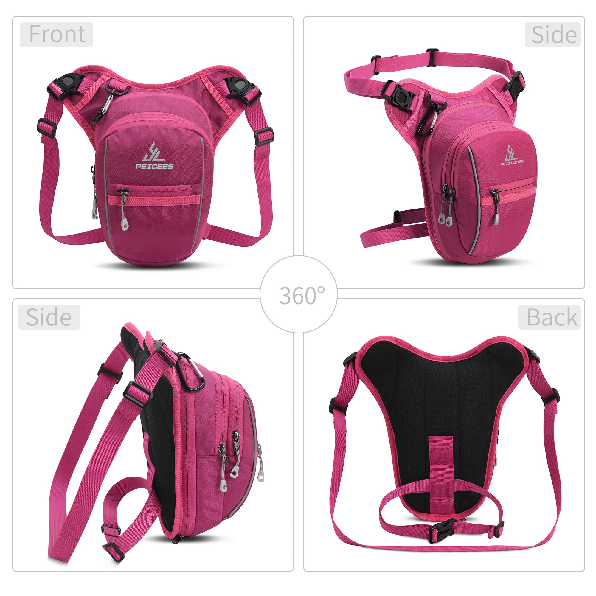 Foto 7 | Bolso De Pierna De Nailon Impermeable Para Hombre Y Mujer - Venta Internacional.