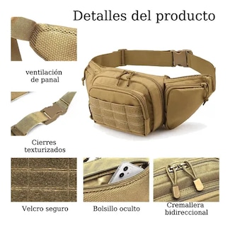 Foto 3 | Cangurera Xtellar Hombre Tactica Impermeable Riñonera Deportiva
