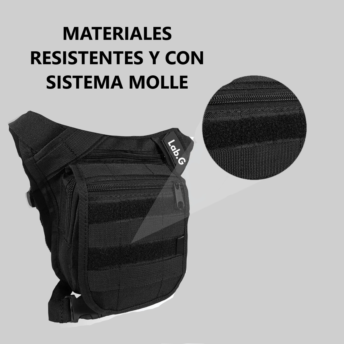 Foto 4 pulgar | Bolsa Mochila Tactica Muslera Multiusos Lab.g Negro