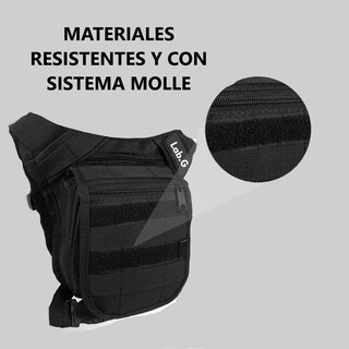 Foto 3 | Bolsa Mochila Tactica Muslera Multiusos Lab.g Negro