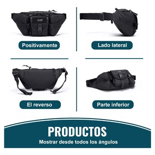 Foto 5 | Cangurera Tactica Militar Impermeable Riñonera Lab.g Negro