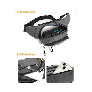 Foto 3 | Cangurera Riñonera Deportiva Hombres Eo Safe Imports Esi-20034 Negro
