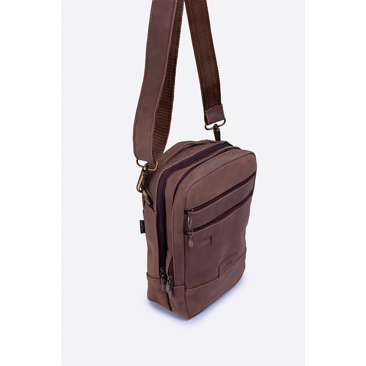 Foto 4 pulgar | Bandolera Piel Hombre Castelli Tipo Mariconera Ajustable