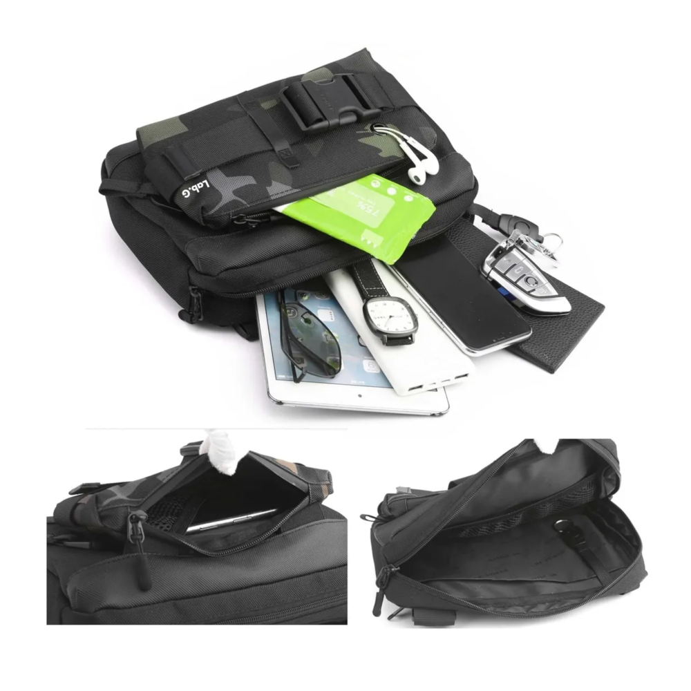Foto 4 pulgar | Bandolera Para Hombre Crossbody  Lab.g  Negro