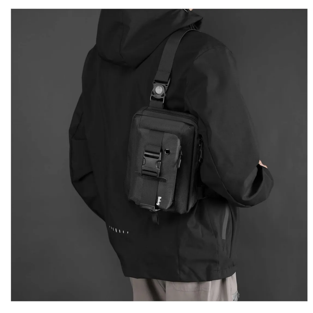 Foto 6 pulgar | Bandolera Para Hombre Crossbody  Belug  Negro